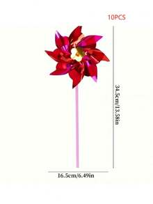 20 件塑料彩虹风车派对风车，彩虹亮片迷你风车套装 - 色彩鲜艳，防水防晒，适用于花园装饰和派对礼品（需要 DIY 组装），户外，小礼物，花园玩具（颜色随机）20 件塑料彩虹风车派对风车，彩虹亮片迷你风车套装 - 彩色 - 查看 12