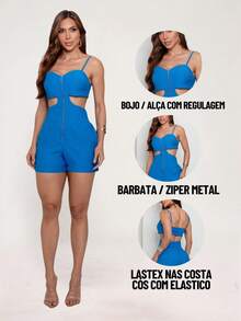 TETE FASHION OVERALLS SHORT OVERALL TAILORING - Algarve Blue - View 5