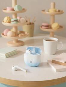 HP 无线耳机，配备 Premium Sound 5.3 自动配对耳塞，30 小时播放时间，轻巧的 IPX4 防水无线耳机，带麦克风，适用于 和 Android，游戏耳机和带麦克风的扬声器，节日礼物母亲节礼物 - 耳機 - 查看 15