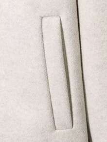 山茶花新款秋冬女式美式休闲街头风拉链装饰翻领夹克 - 米色 - 查看 9