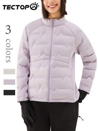TECTOP Women's Lightweight Outdoor Jacket For Hiking & Skiing, With Pockets, Autumn/Winter