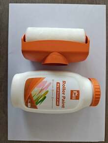 1 Bottle White Wall Paint, Large Roller For Wall Repair Tool, Large Roller For Water-Based Latex Paint, Best Choice For Removing Wall Stains - one-size - View 14