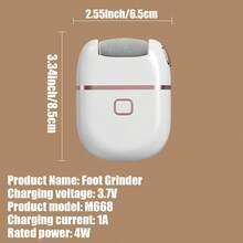 Electric Callus Remover, Professional Electric Callus Remover, Rechargeable Portable Electric Foot File, Electric Callus Remover Kit - Ideal Gift For Smooth, Soft Feet - Hard, Cracked And Dry Skin Care