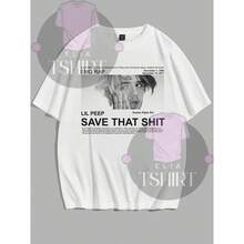 Save That   Vintage T-Shirt Blouse Unisex Men Women 100% Cotton Top Premium Streetwear New Arrival Fast Shipping Various Colors!! Plus Size - 白色 - 查看 1