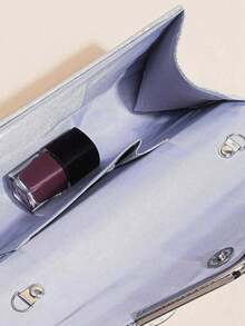 3-częściowy damski elegancki zestaw kopertówek z cekinami, luksusowy naszyjnik z pereł i kolczyki na imprezę lub bankiet