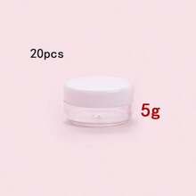 20/10/5/1件 5克透明塑料化妆品容器带盖眼影膏口红瓶化妆品样品罐旅行必需品 - 粉色 - 查看 16