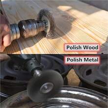 13PCS Rotary Copper Wire Cleaning Wheel Cup Brush Drill Attachment Bit Set Tool - 13-piece Set - View 6