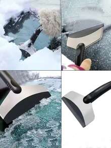 Car Ice Scraper, Snow Removal Shovel, Glass- Snow Removal Shovel, Winter Windshield And Window Snow Cleaning Scraping Tools, Car Ice Remover, Snow Shovel - Multicolor - View 6