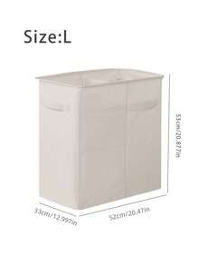 大容量布艺健身器材收纳盒：瑜伽垫收纳袋，带口袋，可折叠健身装备收纳袋，适用于阻力带、水瓶、网球拍和瑜伽砖 - 耐用可折叠运动收纳盒，是家庭健身房/卧室/衣柜的理想之选，中性时尚帆布材质，易于清洁。 - 白色 - 查看 6