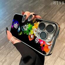 Teléfono con lente integral magnética y baño de oro con estampado de huellas de patas de colores. Compatible con carga inalámbrica magnética y compatible con phone 16 Pro Max, 16, 15 Pro, 14, 14 Plus/14 Pro Max, 13, 13 Pro, 12 Pro, 11/11 Pro y la serie Pro. Es un excelente teléfono para amigos, cumpleaños y festividades. - Negro - Ver 6