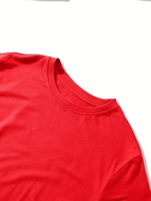 Basic T-Shirt Men's Women's Cotton Tshirt Unisex Shirt Summer Fashion Streetwear Playing Cards And Dice - 紅色的 - 查看 6