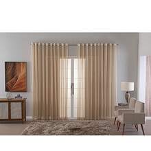 Charm Checkered Voile Living Room Curtain Decoration 4.00x2.80 - 米色 - 查看 2