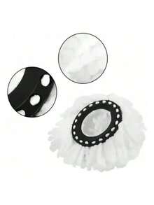 Repuestos Para Trapeador Spin Mop Giratorio Grande (2 Pieza) - Blanco - Ver 2