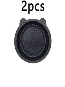 3/1pc Foldable Silicone Makeup Brush Cleaning Bowl, Portable Cleaning Tool, Silicone Cleaning Mat, Cosmetic Storage Box, Spa Tool, Professional Cleaning Set, Silicone Folding Cleaning Bowl, Makeup Tool Cleaning Bowl, Puff Beauty Tool, Cleaning Board Makeup Brush, Face Mask Bowl, Dorm Cleaning Drying Rack