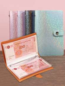 New Banknote Storage Book For 2025. The Material Is Made Of PU, Which Can Accommodate 100 Banknotes For Storage. It Comes With One A6 Large Capacity Cash Storage Book, Which Includes Photos Of Banknotes, Stamps, And Bank Cards. Comes With 50 Best Gifts For Various Festivals