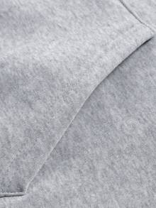 Plus Size Men's Thickened Hooded Loose Jacket, Warm And Casual, Versatile For Autumn/Winter