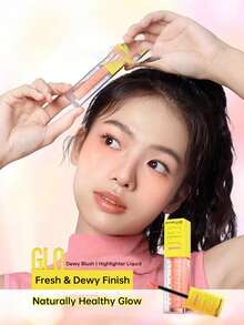 Maybelline Flüssig Rouge, belebt den Teint, natürlicher Farbton, pflegende Formel für den Sommer - 02 Sonnenschein Mandarine 6,4 ml - Übersicht 7