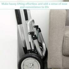 Portable Shopping Cart Silent Wheels Folding Car Collapsible Hand Truck With Wheels For Supermarket Travel Gray