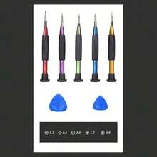 Juego De Desarmadores Kit de 5 Herramientas Reparación de Teléfonos móviles destornilladores de reparación multifuncional - Multicolor - Ver 6