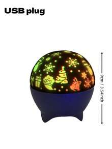 Modern Room RGB Starry Sky Projection Smart Lamp | New Atomic Bomb Shaped | USB Projector | Creative Decorative Desk Lamp | Atmosphere Party Light | Disco Ball LED Night Light | Color Changing Bedside Lamp | Suitable For Bedroom, Home, Office, Party, Cinema Or Bedside - Ideal Gift For Christmas, Valentine's Day, Easter And Halloween