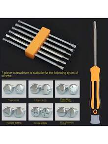 12-In-1 Heavy Duty Carbon Steel Multifunctional Screwdriver With Ergonomic Handle, Includes Impact-Resistant Case, Suitable For Smartphones, Tablets, Laptops, Electronics Repair, Home Use And Impact Driver, Comes With Flat, /Flat/Hex/Star Bits