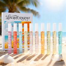 10/5/1 套装礼盒装巴西香氛喷雾，限量版多层便携式香氛喷雾，持久留香，优雅的Janeiro香草、椰子、花香、柑橘、木香、海洋香调，带来精致的香氛体验 - 彩色 - 查看 4