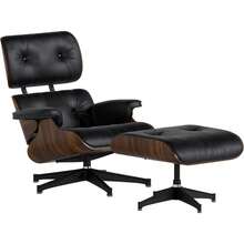 Sillón Reclinable MUBSON con Otomana de Cuero Genuino.Sillón de salón.Sillon con Reposapiés.Sillón Moderno para Sala, Recámara o Consultorio Silet.Sillón de descanso.(Negro) - blanco - Ver 8