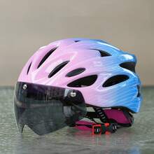 1PC Lightweight Breathable Children's/Teenagers' Magnetic Suction Goggles Bicycle Helmet For Men And Women, Detachable And EPS Foam Interior, Adjustable Dial, Suitable For Outdoor, Road And Mountain Bikes - Multicolor - View 14