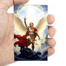 Adesivo Vinil Impermeável São Miguel Arcanjo Realista 9,5 cm