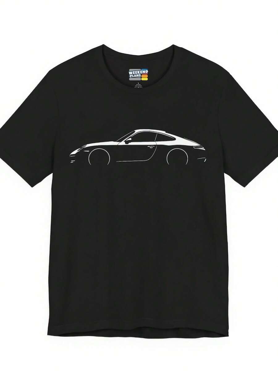 911 Shirt W 992 Coupe Silhouette Carrera S 4S GTS Years 2020 To 2025 Graphic TShirt Car Lover Gift - 款式13 - 查看 1