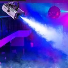 U'King 1200W Fog Machine Smoke Haze Generator, RGB LED Lights & Remote Control For Stage DJ Party Halloween - Ver 4