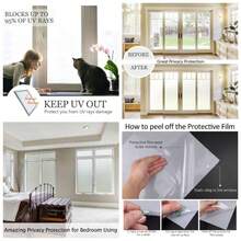 Blanco esmerilado + 17.7 Inch x 8.2 Feet