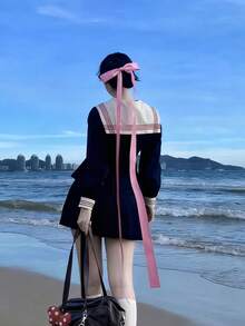 1pc Women's Hair Accessories, Minimalist Fashion Bow Hair Clip, Elegant Ballet Style Ribbon Hair Clip, Sweet & Cute Hairpin, Suitable For Daily Use, Claw Clips