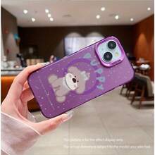 Funda magnética plateada con diseño de dibujos animados: fácil de colocar, una opción moderna y compatible con phone 13, 13 Pro, 13 Pro Max, 14, 14 Pro, 14 Pro Max, 14 Plus, 15, 15 Pro, 15 Pro Max, 15 Plus, 16, 16 Pro, 16 Pro Max y 16 Plus. Resistente a golpes suaves y con un diseño minimalista de lujo ligero. - Blanco - Ver 2