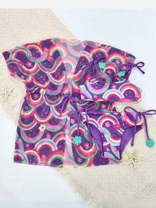 Arco-Íris Flores Roxo