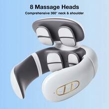 EZIFY Neck Massager - Deep Cervical Massage/Posture Enhancement Support/Portable And Easy To Use, Portable Neck Massager, The Perfect Gift For Men And Women - Máy massage cổ H99 - Trắng - Xem 4