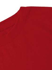 Camiseta 100% algodón Navidad Christmas Cane Vintage Dulce  Manga Corta y cuadros cuello redondo para Mujer - Rojo - Ver 3