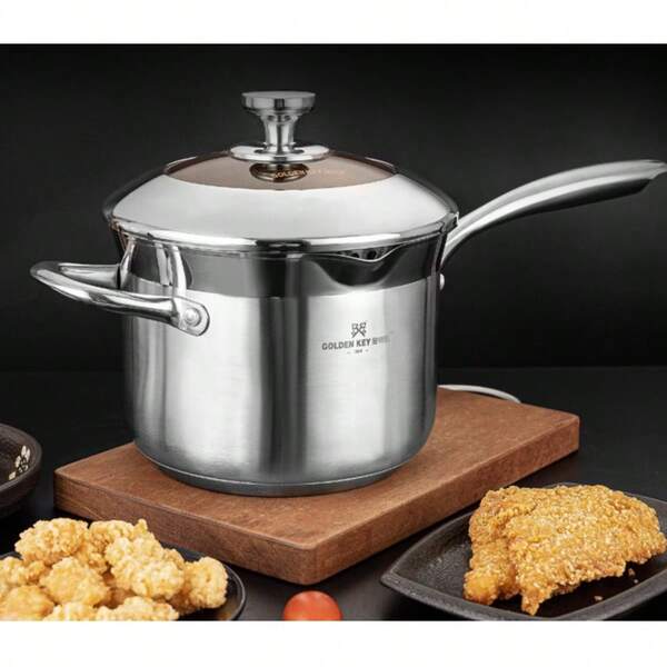 304 Stainless Steel Multi-Function Deep Fryer, Home Use For Frying Fries, Meat Skewers