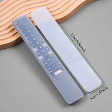 1pc Clear Silicone TV Remote Control Protective Cover Insulation,Galentines,Puppy,Carnival,Party Decorations,Kitchen Decor,Household Items - Clear - View 2