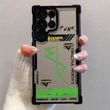 Una funda de teléfono diseñada en estilo ciencia ficción adecuada para Samsung S25, S24, S23, S22, S21 FE Ultra Plus, con una funda trasera suave transparente a prueba de golpes, compatible con 4G. - Mezcla de colores - Ver 2