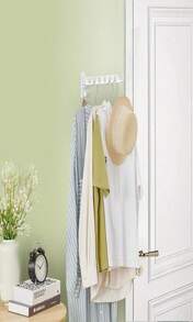 JOOM Laundry Drying Rack Wall Mounted Clothes Drying Rack Clothes Hanger -Coat Hanger Holder White - ColorC - 查看 2