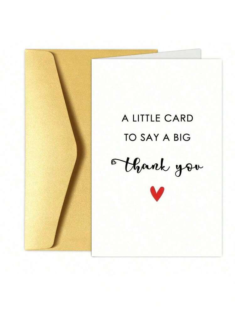 1/2/5/10 件带信封的简单感谢卡，适合男士女士的趣味感谢卡，适合老师老板的感谢礼品卡，一张表达感谢的小卡片 - 彩色 - 查看 11