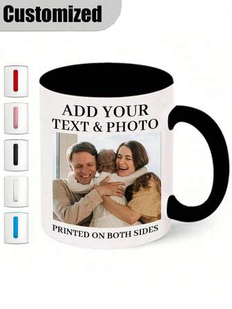 Personalized Photo & Text Mug - Custom Coffee Cup With Your Own Pictures & Messages, 11oz Microwave & Dishwasher - Birthday, Anniversary, Valentine's, Back-To-School Gifts, Christmas/Valentine's Day Gift, Mug With Picture, Anniversary - Upload Images For Custom Printing - Ideal For Couples, Families, Coffee Lovers - Durable Glossy Finish Cup, Thoughtful Keepsake, Vibrant Print Design, Highquality Printing, Family Keepsake,Festive Calendar