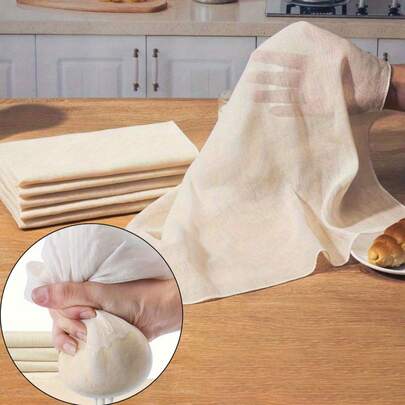 [Unbleached Cheesecloth] Unbleached Cheesecloth With Lock Edges, Very Suitable For Cooking, Baking And Cheesemaking, Durable Baking Supplies