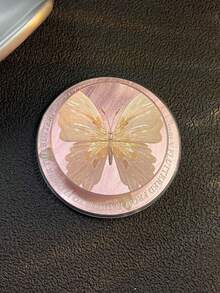 1pc Original Mirror Magnetic Phone Holder, Strong Magnetic Circle Air Cushion Backing Mirror Portable Stand (For Use With Magnetic Phone Cases)