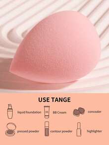 10/5/1pcs Multi-Functional Makeup Sponge, Makeup Sponge, Concealer Sponge, Blush Brush, Makeup Brush, Soft & Skin-Friendly, Dry & Wet Dual-Use Powder Puff, Suitable For Blending Foundation, Liquid, Cream And Powder, Concealer, Foundation, Powder, Blush, Highlighter, Eyeshadow, Eyebrow - Pink - View 3