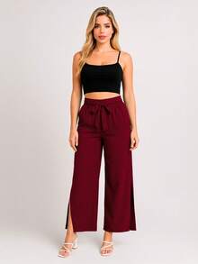 Swisz Women Pants - Burgundy - View 9