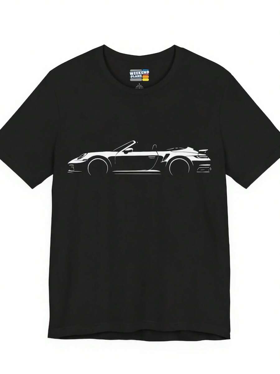 911 Shirt W 992 Turbo Cabriolet Silhouette  911 Turbo & Turbo S Cab Model Years 2020 2021 2022 2023 2024 2025 TShirt Car Lover Gift - 款式18 - 查看 1