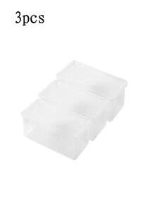 1pc/3pcs/5pcs Large-Capacity Transparent Pencil Case | Plastic Pencil And Crayon Organizer Box With Paint Finish | Stationery Storage For Colored Pencils, Markers, Watercolor Pens