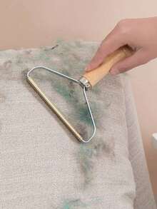 1pc Gentle Pet Hair Remover Brush Cats And Dogs, Effective Fur Scraper With Metal Blades Sofa, Carpet, Car Bedding| Manual Deshedding Furniture & Clothes,Cleaning Tools - 彩色 - 查看 1